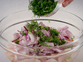 44   Ceviche com café