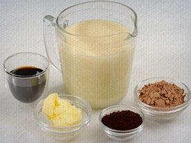 Ingredientes da Receita de Calda de café para sorvete