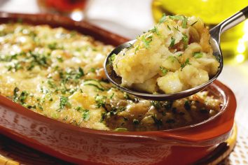 Escondidinho de Bacalhau com Café