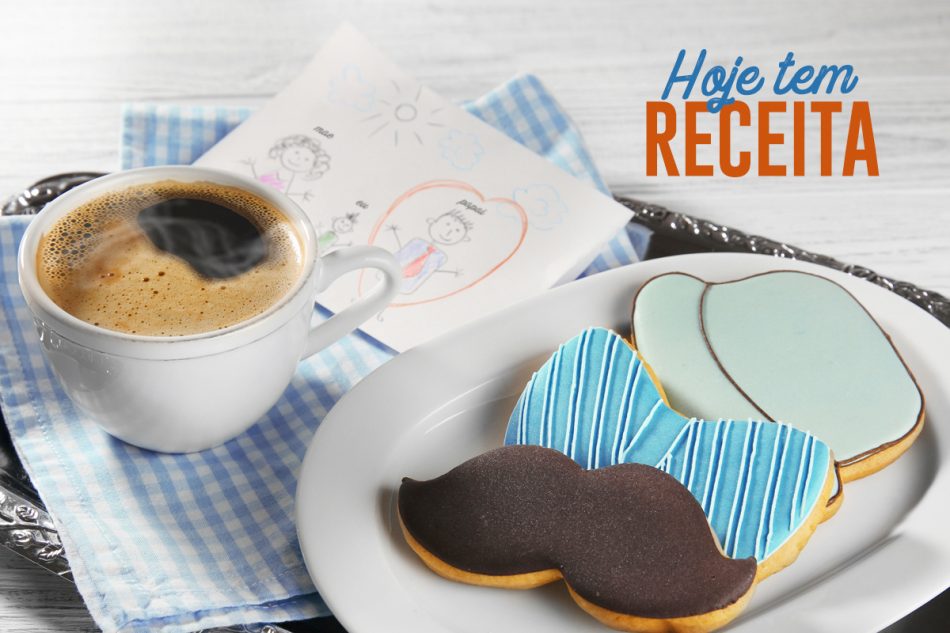 Biscoitos de Café Decorados dia dos Pais