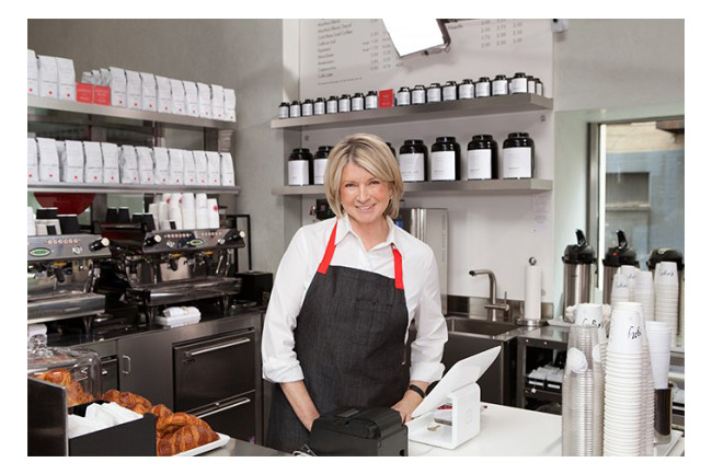 Martha Stewart inaugura cafeteria em Nova York