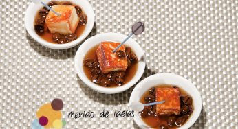 Melado de café com queijo coalho
