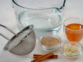 Ingredientes do cappuccino reforçado