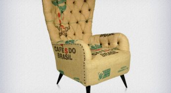Vintage e sustentável: Poltrona revestida em juta