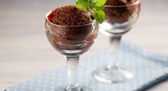 Pudim de café e chocolate