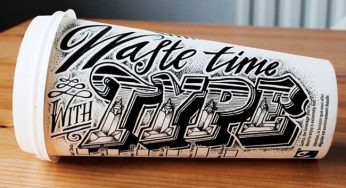 Artista cria desenhos 3D em copos de café