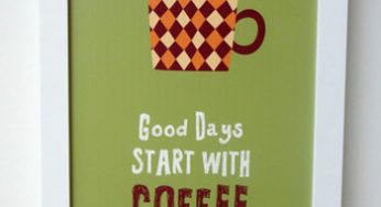 Pôsteres repletos de amor e café