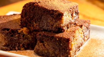 Brownie de café e manteiga de amendoim