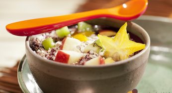 Açaí com chai latte