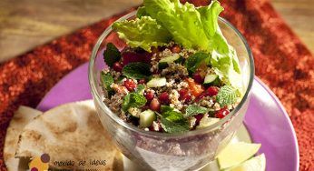 Tabule com chá de hortelã