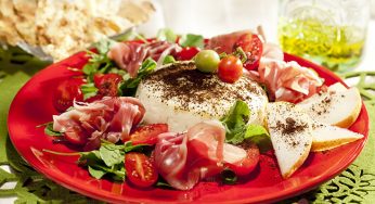 Burrata com café extra forte