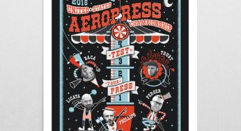 Os incríveis pôsteres do campeonato americano de Aeropress