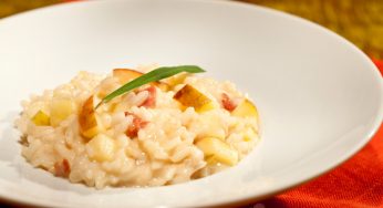 Risoto de capim-cidreira com maçã