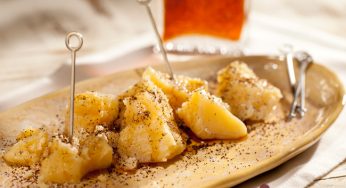 Parmesão com café e maple syrup
