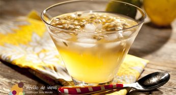 Chá de erva-doce com maracujá doce