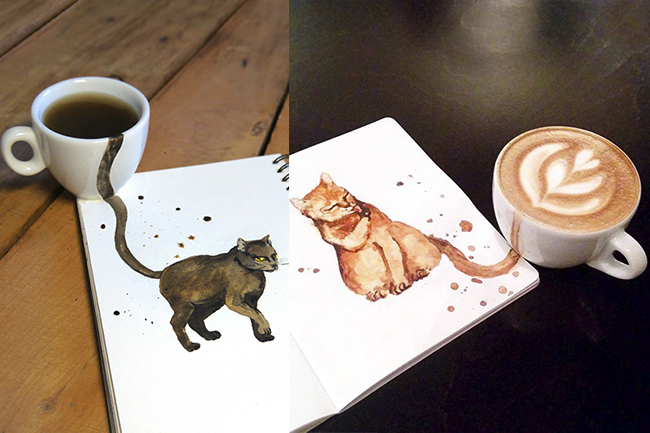 ilustracao-gatos-cafe