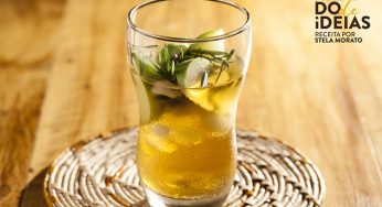 Chá de camomila com maçã verde e alecrim