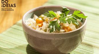 Arroz à grega com chá de capim cidreira TRES