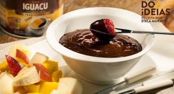 Fondue de chocolate e café solúvel