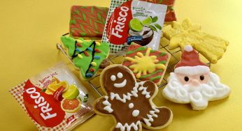 Biscoitos Natalinos com Cobertura de Frisco