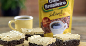 Brownie com Cobertura de Café Brasileiro