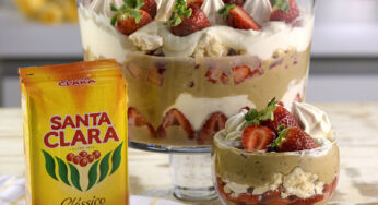Merengue de Morango e Café Santa Clara